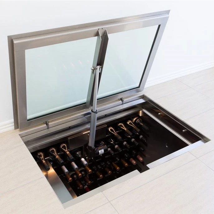 Glass floor wine cellar hot sale