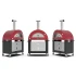 Moderno 3 Pizze Red - Wood Fueled Pizza Oven