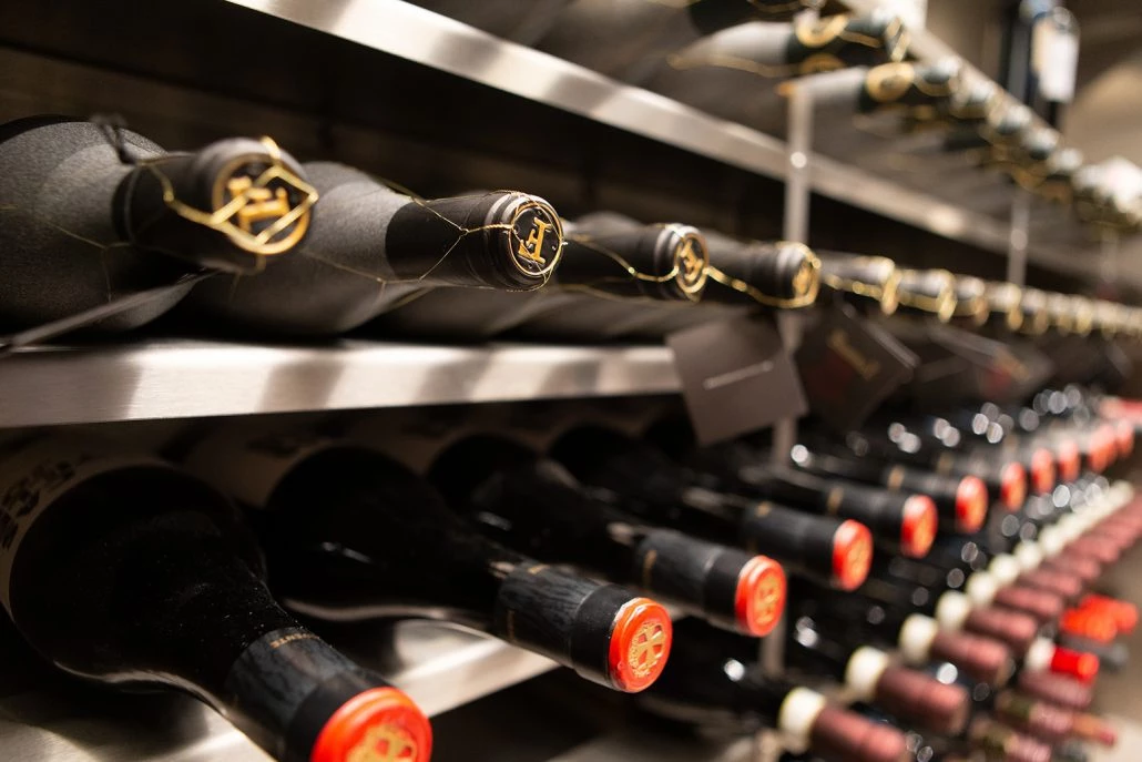 Wine storage in Vinorage wine cellar